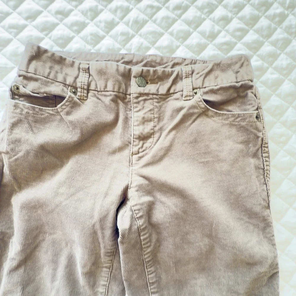 J.Crew‎ Pants-Courdoroy-Bootcut-Women's-Size 0 Short-Tan Khaki-Great Condition